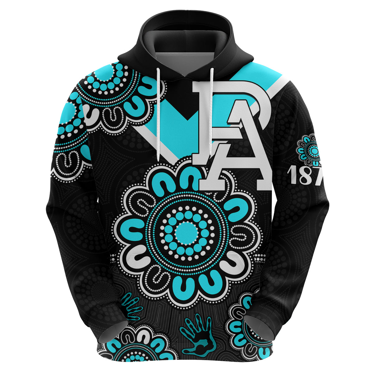 AFL Port Adelaide Power 1870 Aboriginal Hoodie LT9 - Vibe Hoodie Shop