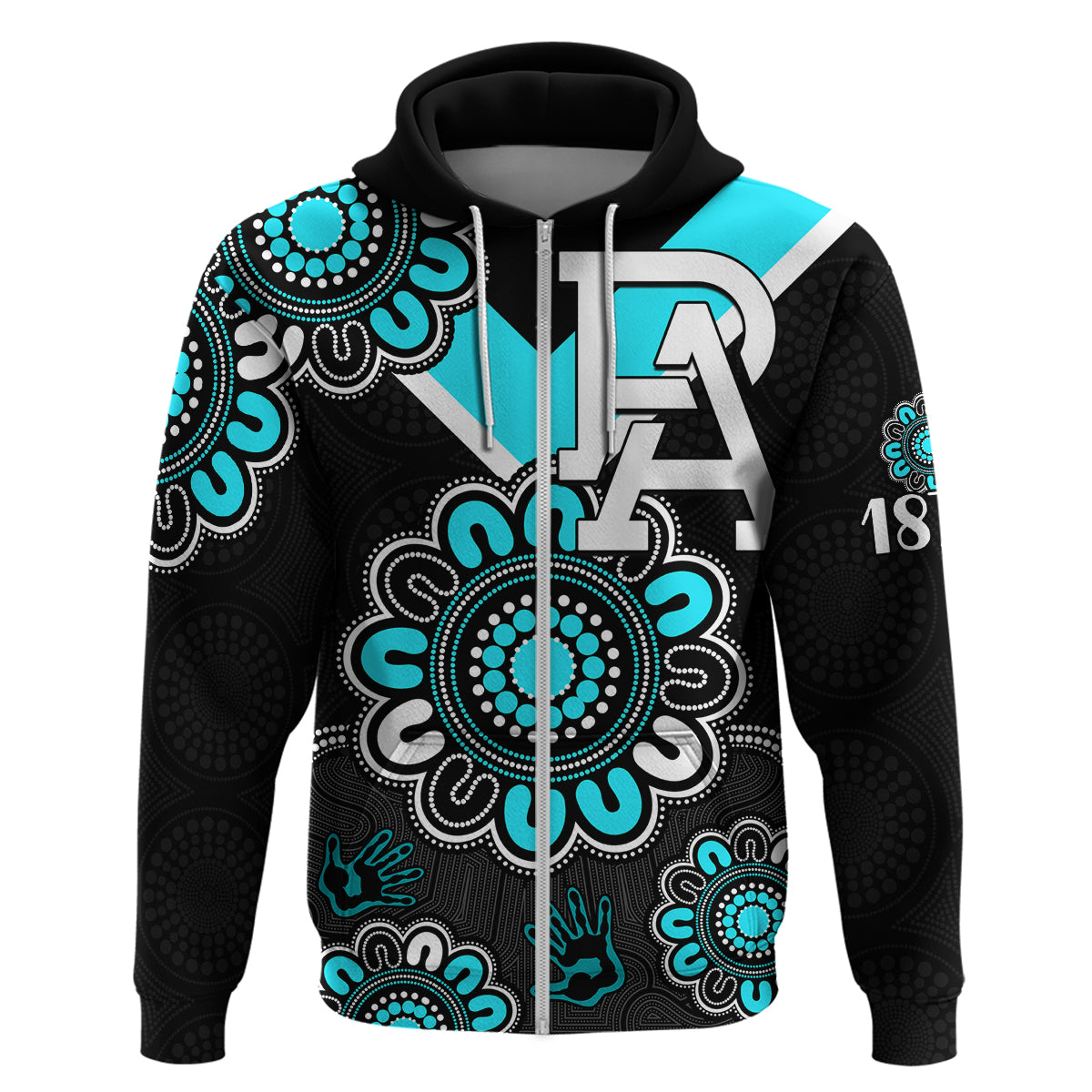 (Custom Personalised) AFL Port Adelaide Power 1870 Aboriginal Hoodie LT9 - Vibe Hoodie Shop