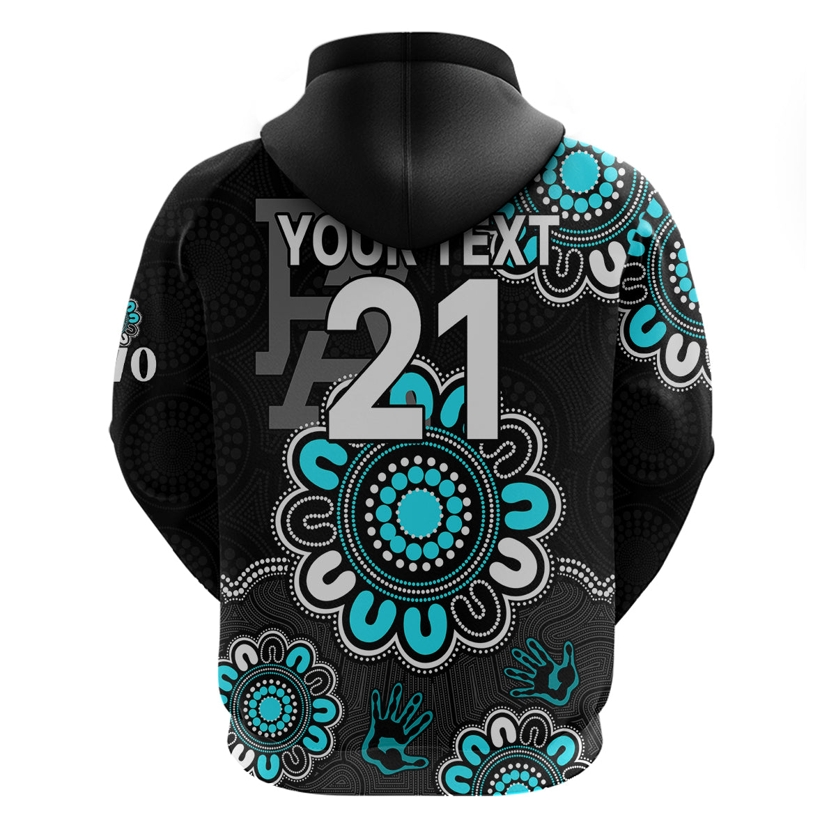 (Custom Personalised) AFL Port Adelaide Power 1870 Aboriginal Hoodie LT9 - Vibe Hoodie Shop