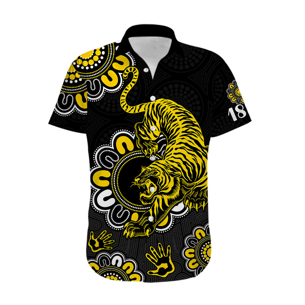 AFL Richmond Tigers 1885 Aboriginal Hawaiian Shirt - Vibe Hoodie Shop
