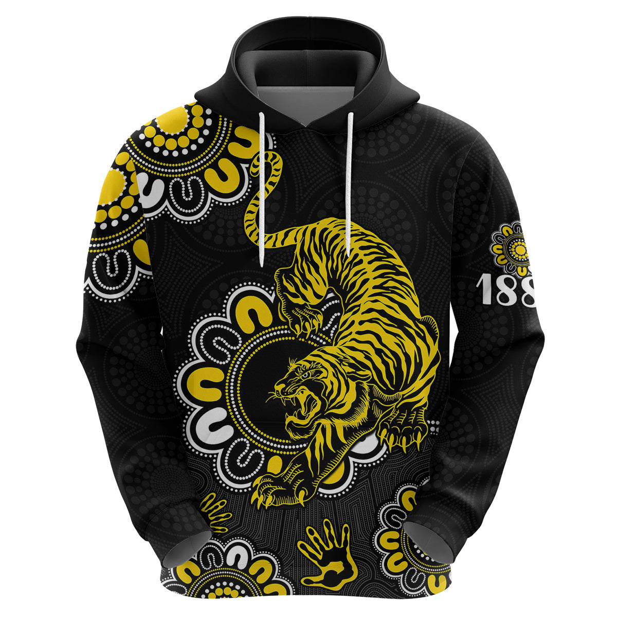 AFL Richmond Tigers 1885 Aboriginal Hoodie LT9 - Vibe Hoodie Shop