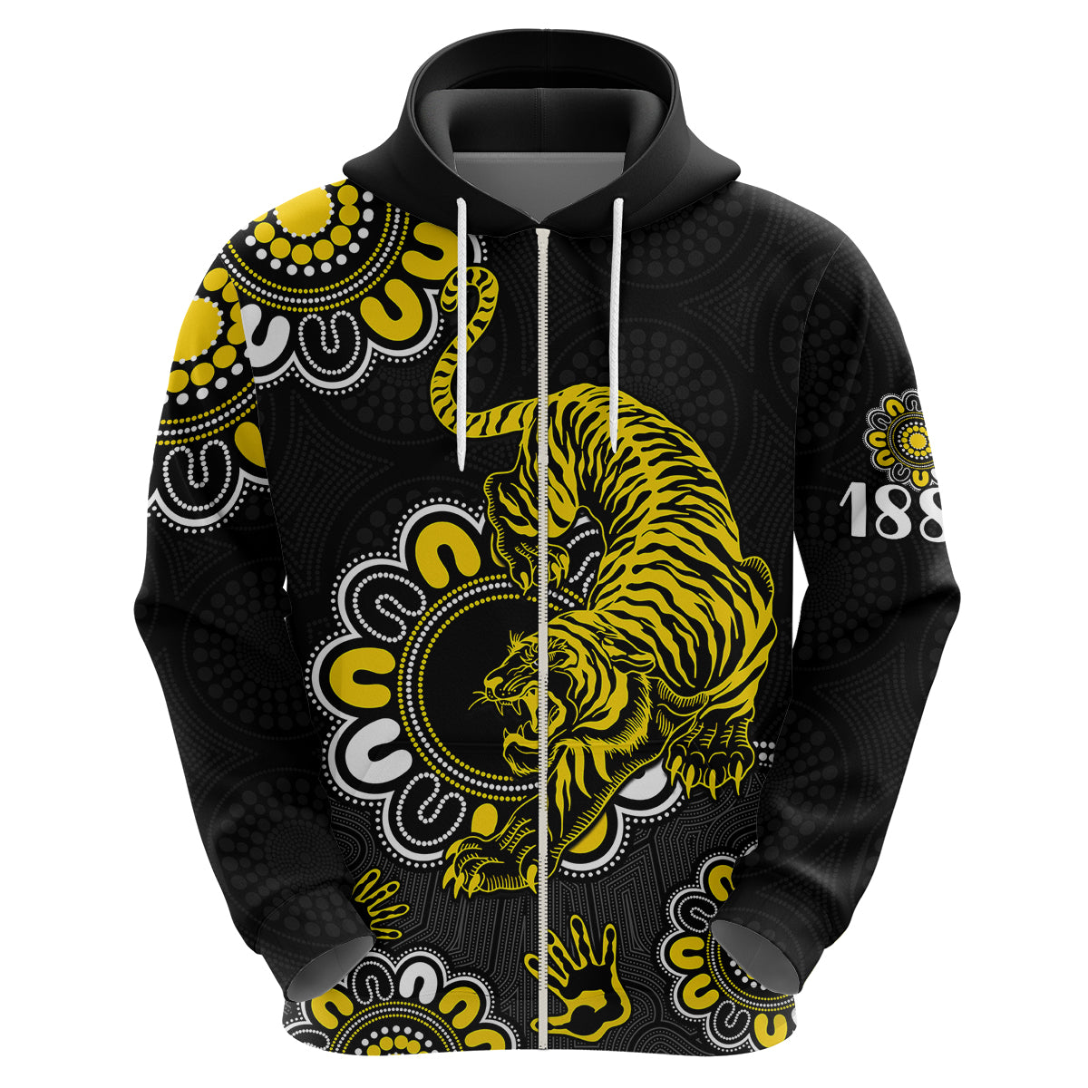 AFL Richmond Tigers 1885 Aboriginal Hoodie LT9 - Vibe Hoodie Shop