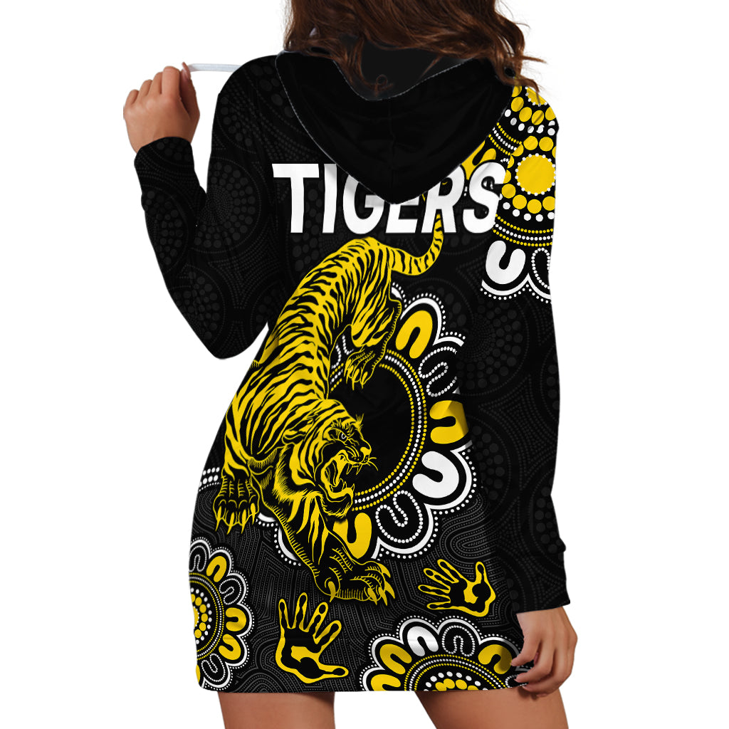 AFL Richmond Tigers 1885 Aboriginal Hoodie Dress - Vibe Hoodie Shop