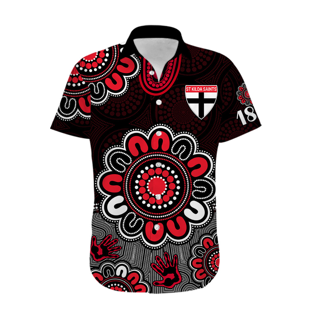 AFL St Kilda Saints 1873 Aboriginal Hawaiian Shirt - Vibe Hoodie Shop