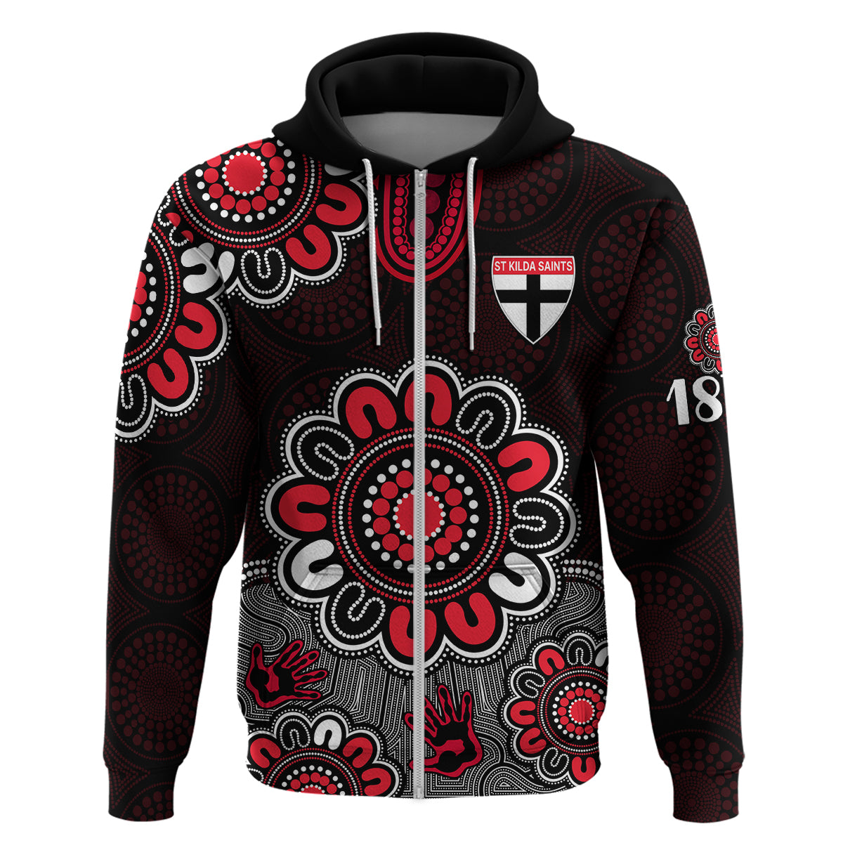 AFL St Kilda Saints 1873 Aboriginal Hoodie LT9 - Vibe Hoodie Shop
