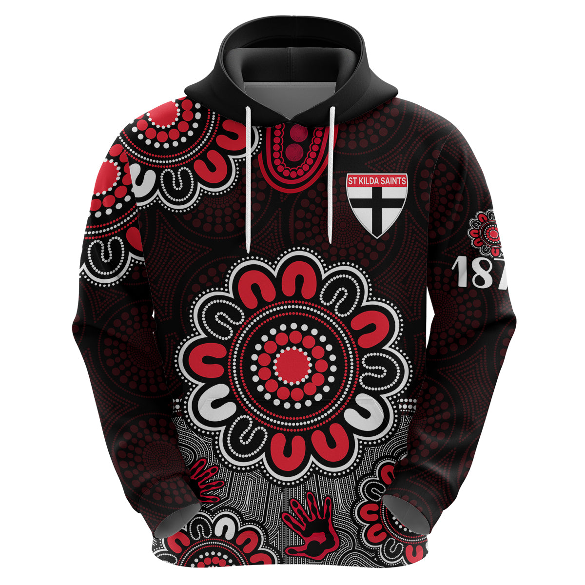 AFL St Kilda Saints 1873 Aboriginal Hoodie LT9 - Vibe Hoodie Shop