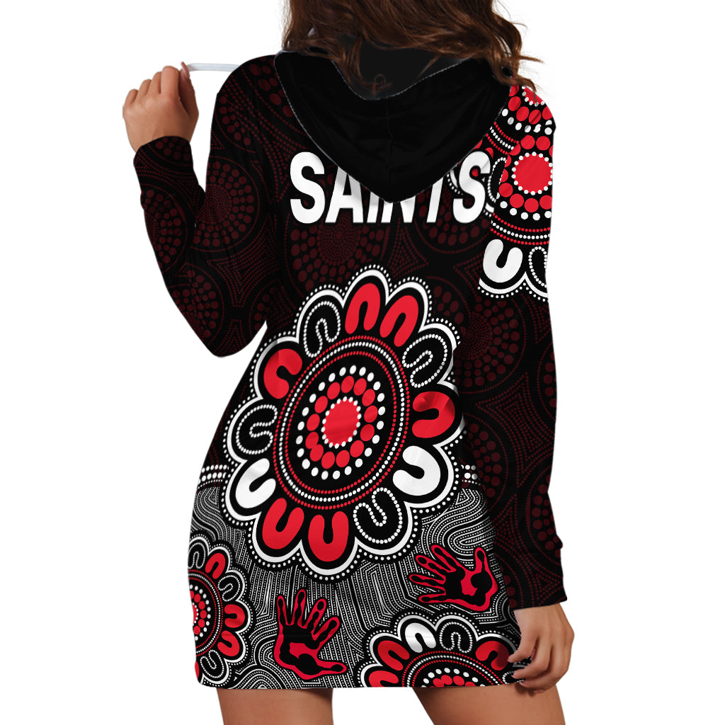 AFL St Kilda Saints 1873 Aboriginal Hoodie Dress - Vibe Hoodie Shop