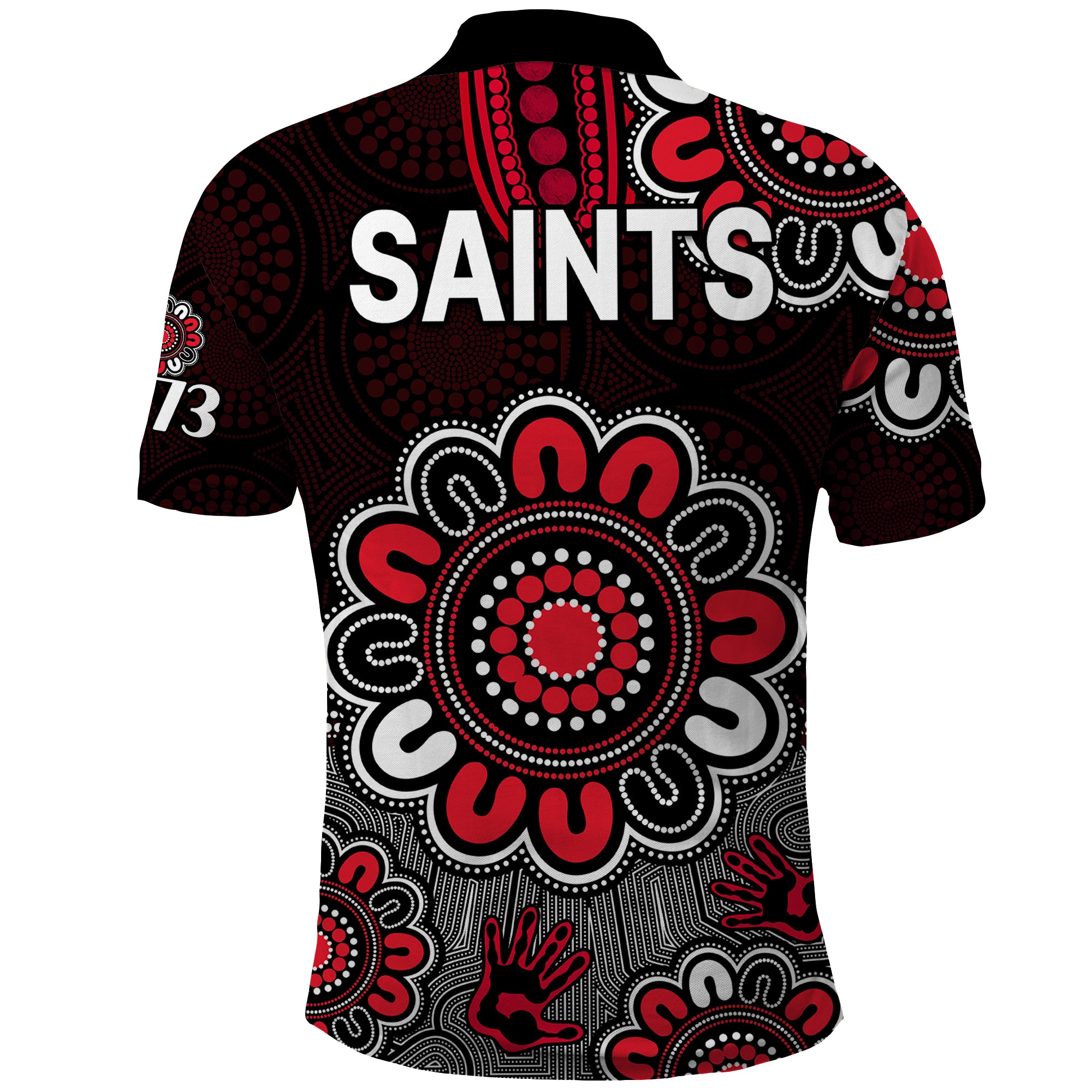 AFL St Kilda Saints 1873 Aboriginal Polo Shirt LT9 - Vibe Hoodie Shop