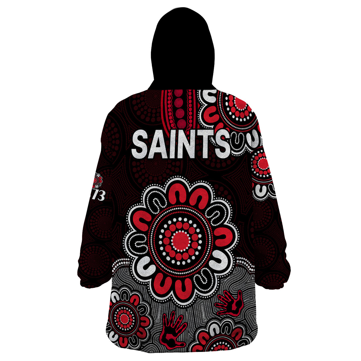 AFL St Kilda Saints 1873 Aboriginal Wearable Blanket Hoodie - Vibe Hoodie Shop