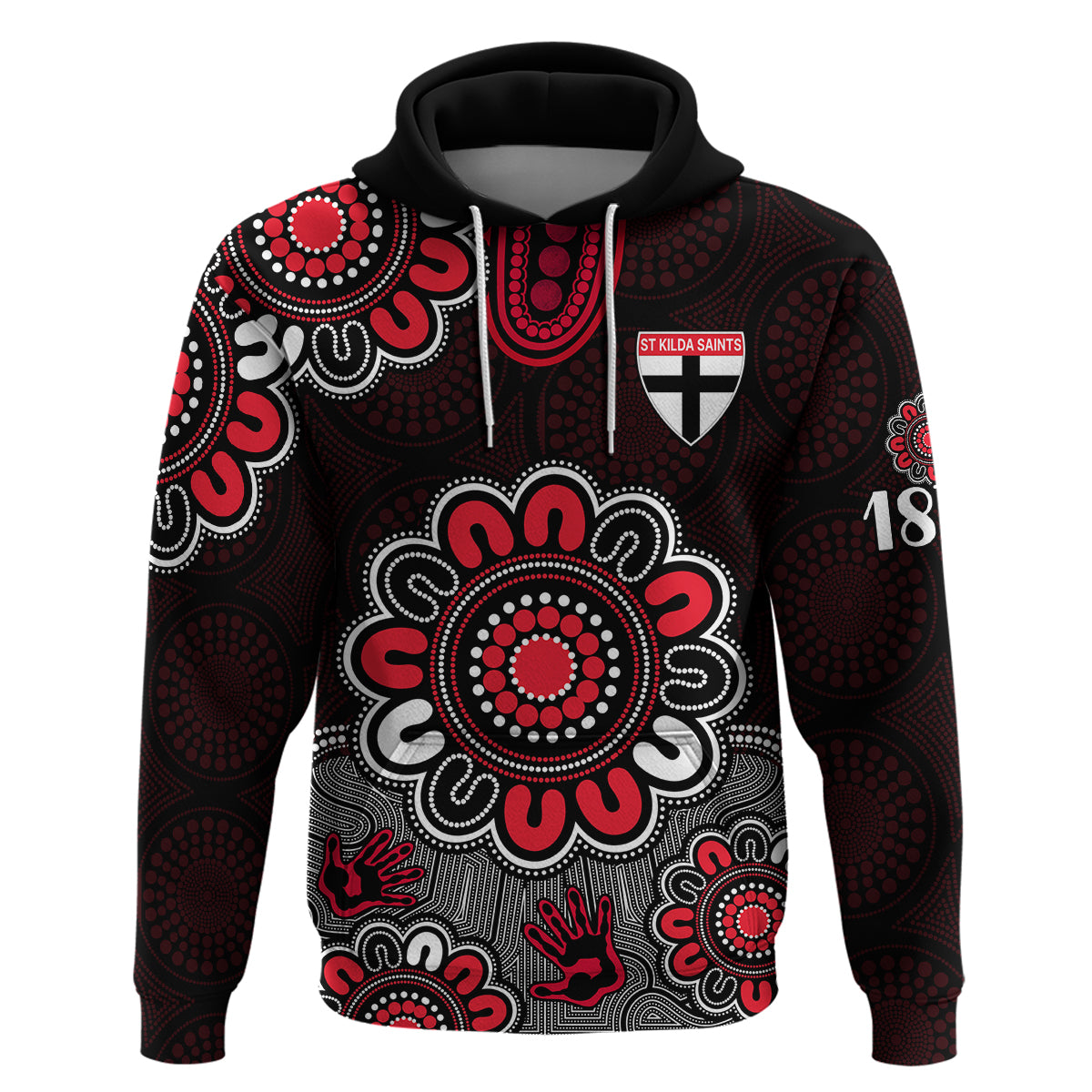 (Custom Personalised) AFL St Kilda Saints 1873 Aboriginal Hoodie LT9 - Vibe Hoodie Shop