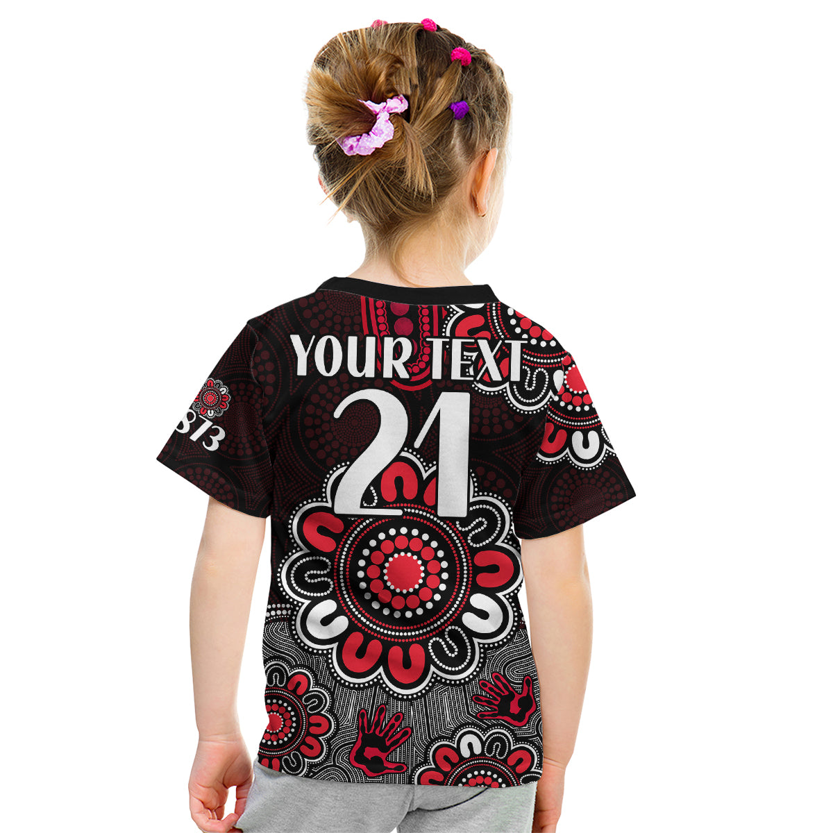 (Custom Personalised) AFL St Kilda Saints 1873 Aboriginal Kid T Shirt - Vibe Hoodie Shop