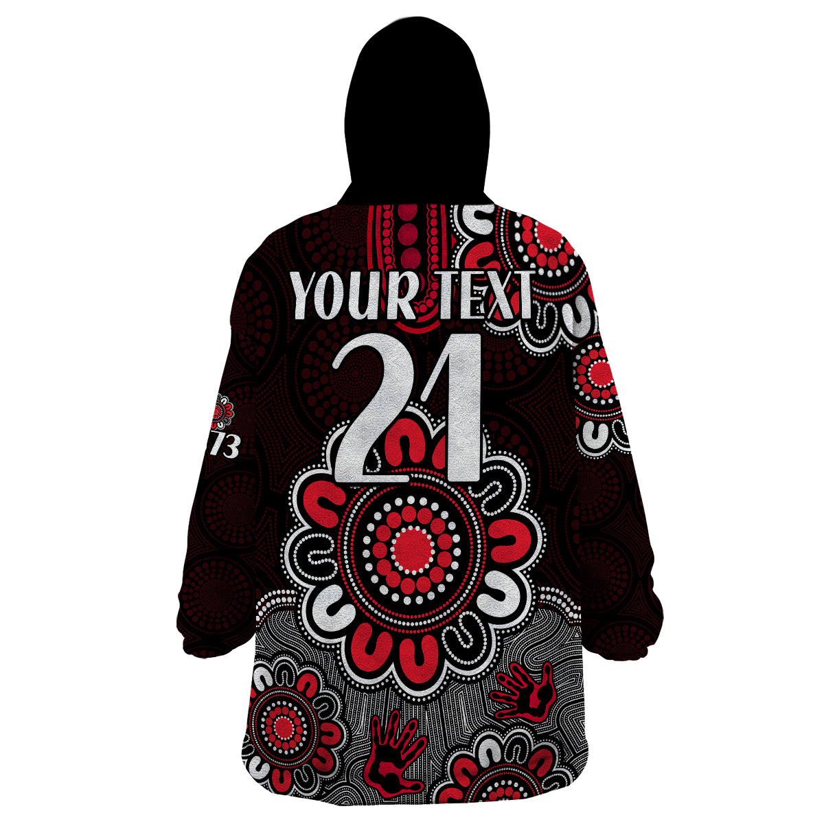 (Custom Personalised) AFL St Kilda Saints 1873 Aboriginal Wearable Blanket Hoodie - Vibe Hoodie Shop
