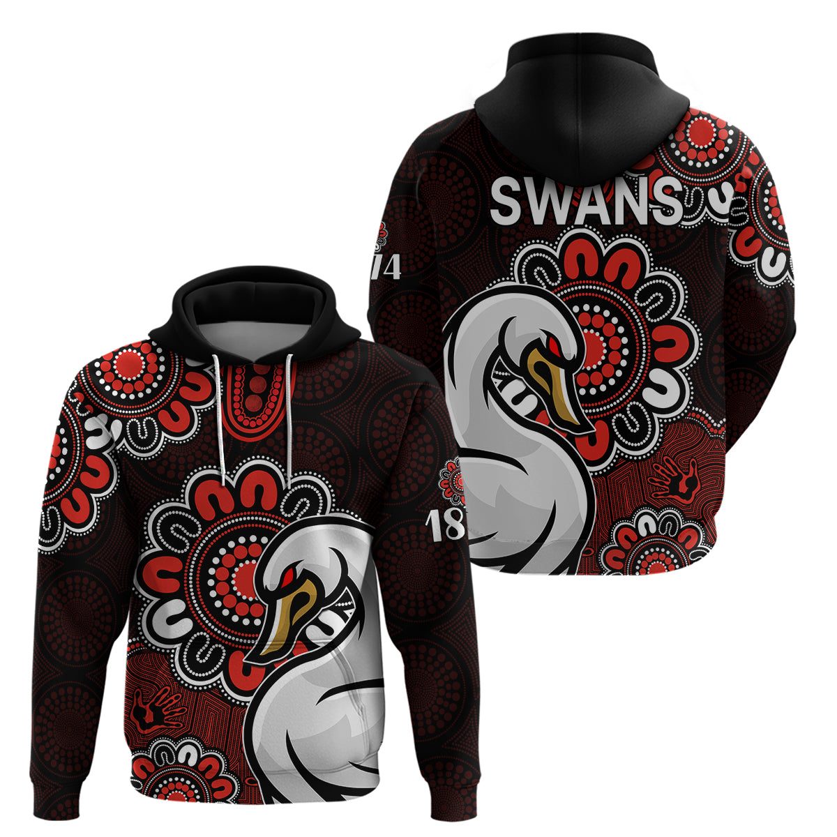AFL Sydney Swans 1874 Aboriginal Hoodie LT9 - Vibe Hoodie Shop