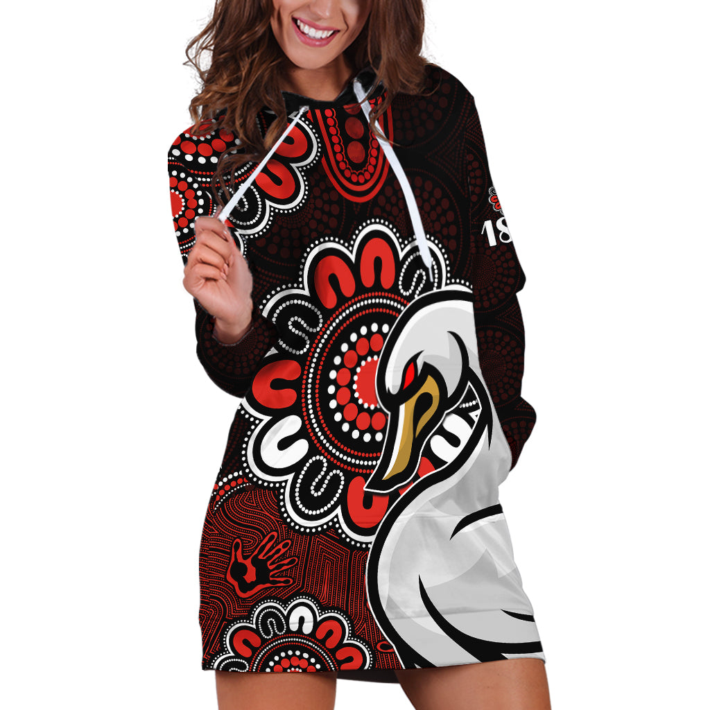 AFL Sydney Swans 1874 Aboriginal Hoodie Dress - Vibe Hoodie Shop