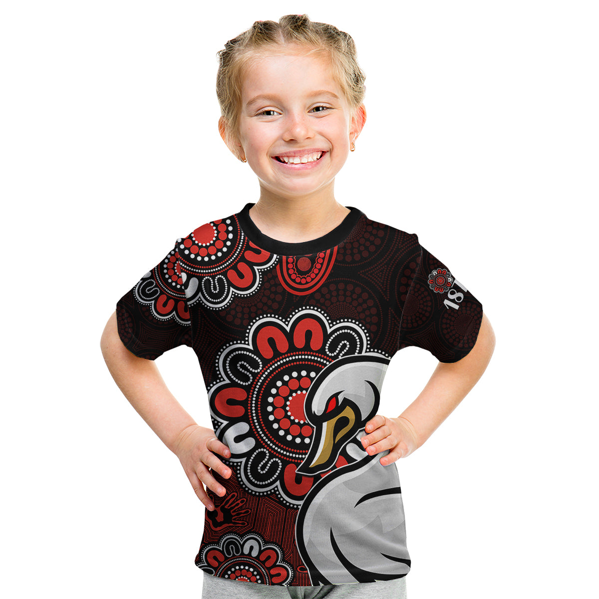 AFL Sydney Swans 1874 Aboriginal Kid T Shirt - Vibe Hoodie Shop