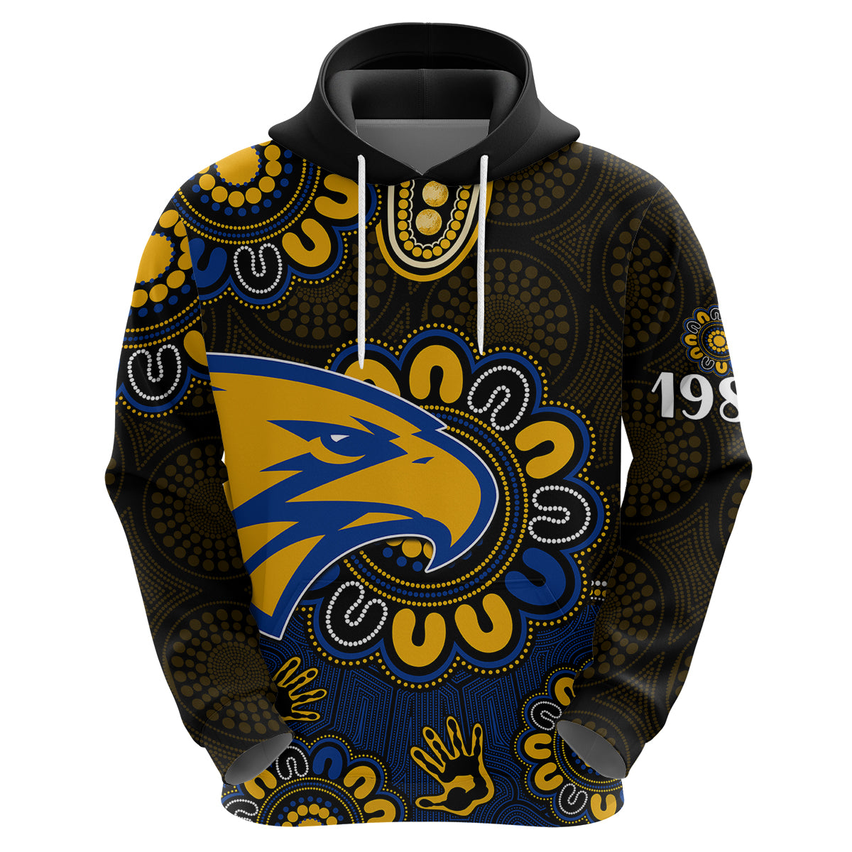 AFL West Coast Eagles 1986 Aboriginal Hoodie LT9 - Vibe Hoodie Shop