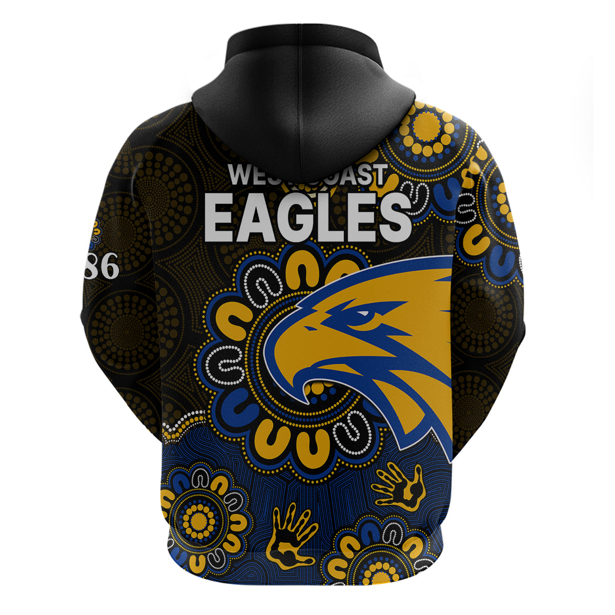 AFL West Coast Eagles 1986 Aboriginal Hoodie LT9 - Vibe Hoodie Shop