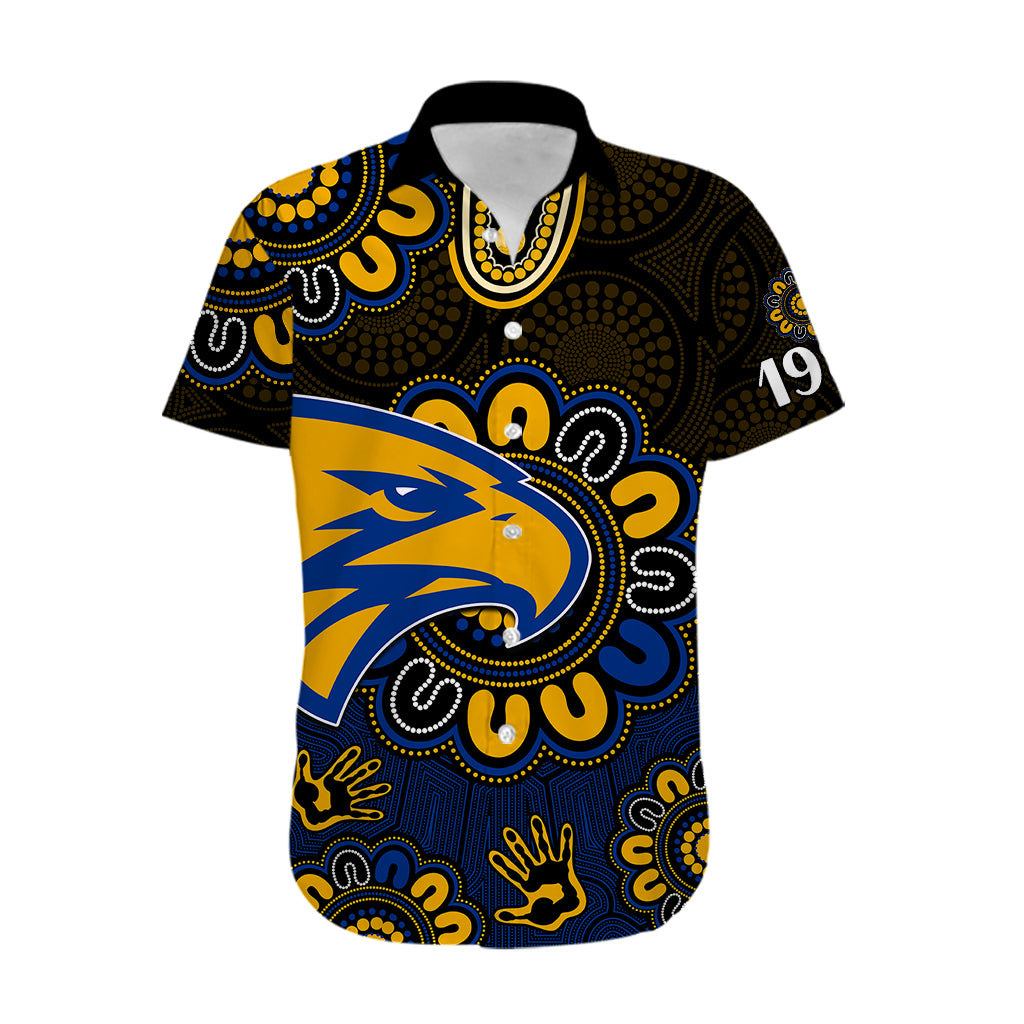 (Custom Personalised) AFL West Coast Eagles 1986 Aboriginal Hawaiian Shirt - Vibe Hoodie Shop