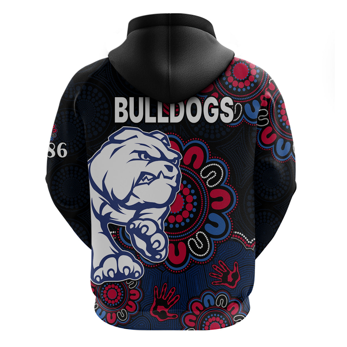 AFL Western Bulldogs Dogs 1877 Aboriginal Hoodie LT9 - Vibe Hoodie Shop