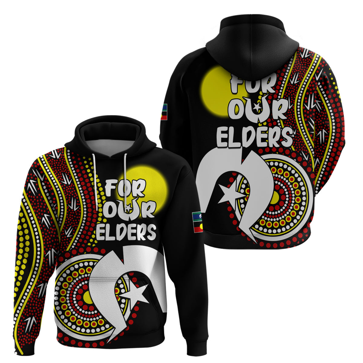 2023 NAIDOC Week Hoodie For Our Elders Artsy Style LT9 - Vibe Hoodie Shop