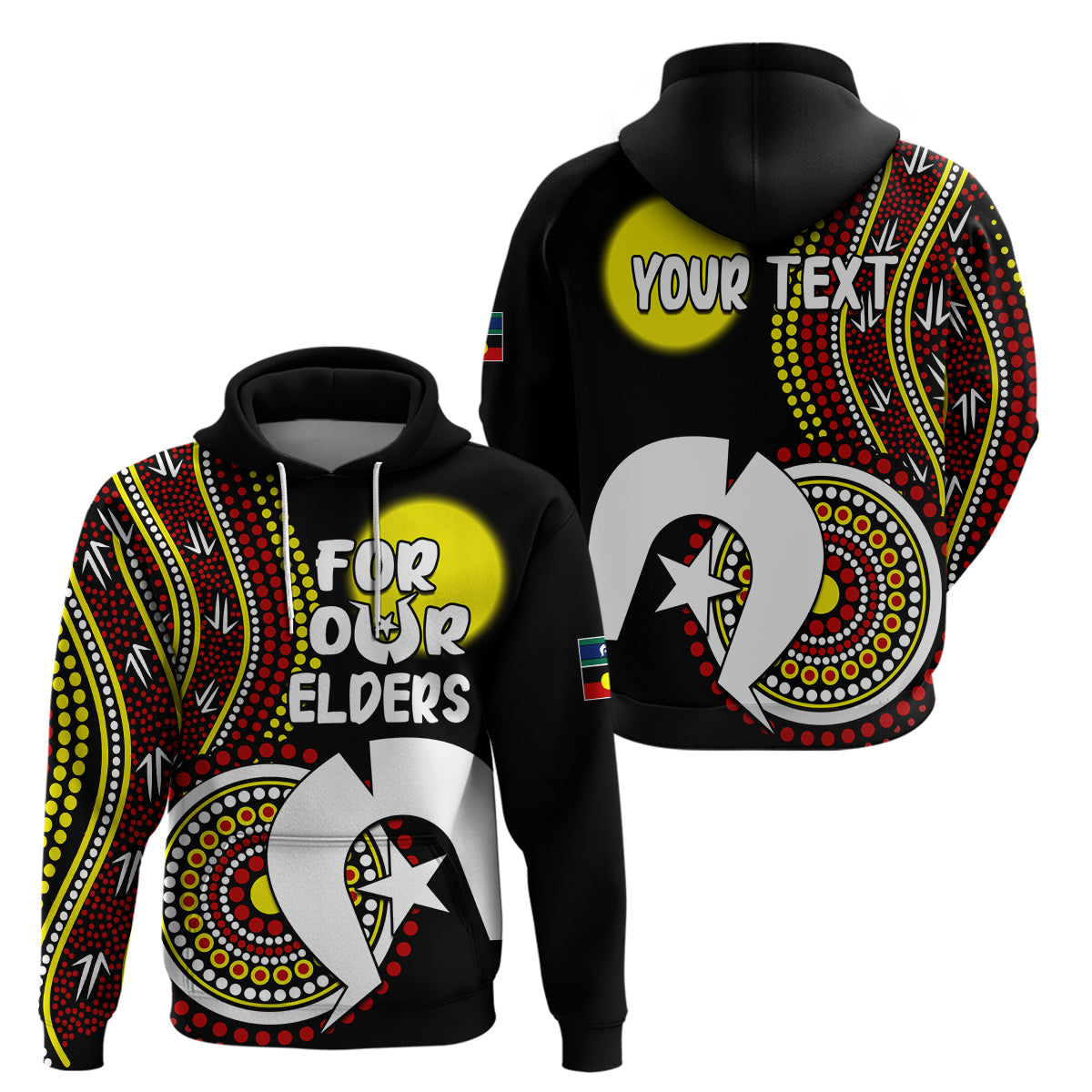 (Custom Personalised) 2023 NAIDOC Week Hoodie For Our Elders Artsy Style LT9 - Vibe Hoodie Shop