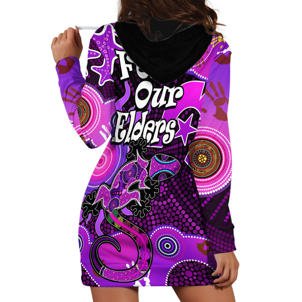 Aboriginal NAIDOC Week 2023 Hoodie Dress Turtle Lizard Sun - Vibe Hoodie Shop