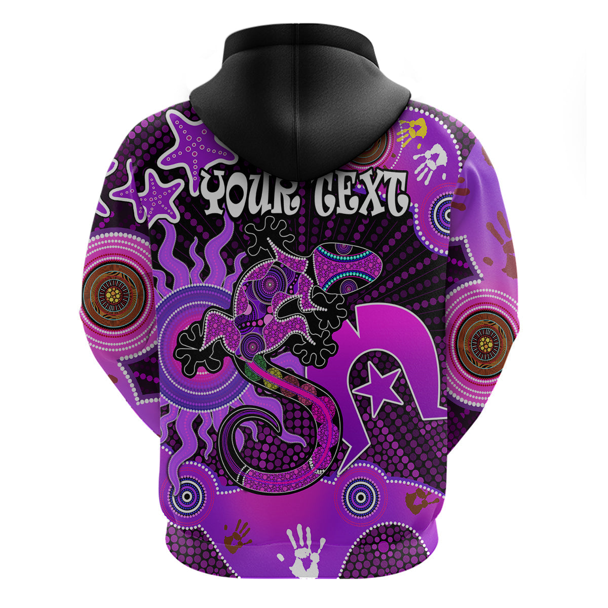 (Custom Personalised) Aboriginal NAIDOC Week 2023 Hoodie Turtle Lizard Sun LT9 - Vibe Hoodie Shop