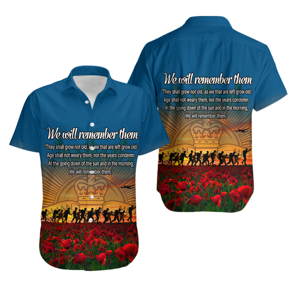 Remembrance Day Hawaiian Shirt We will Remember Them - Vibe Hoodie Shop