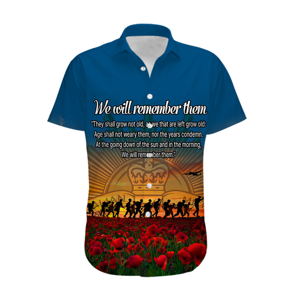 Remembrance Day Hawaiian Shirt We will Remember Them - Vibe Hoodie Shop