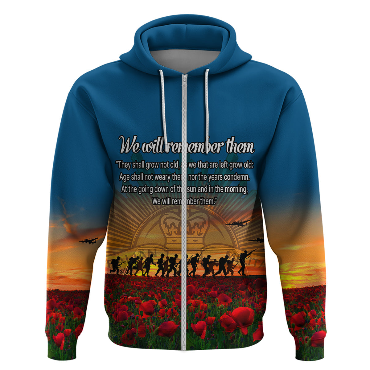 Remembrance Day Hoodie We will Remember Them LT9 - Vibe Hoodie Shop