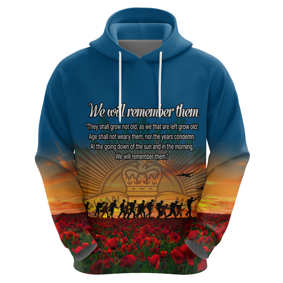 Remembrance Day Hoodie We will Remember Them LT9 - Vibe Hoodie Shop