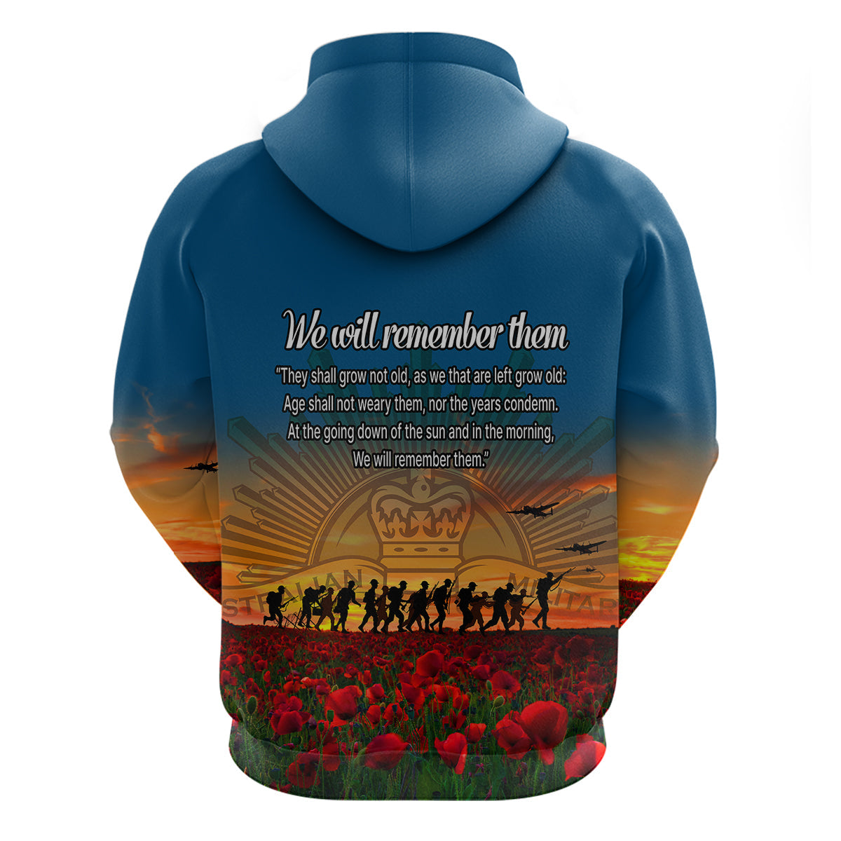 Remembrance Day Hoodie We will Remember Them LT9 - Vibe Hoodie Shop