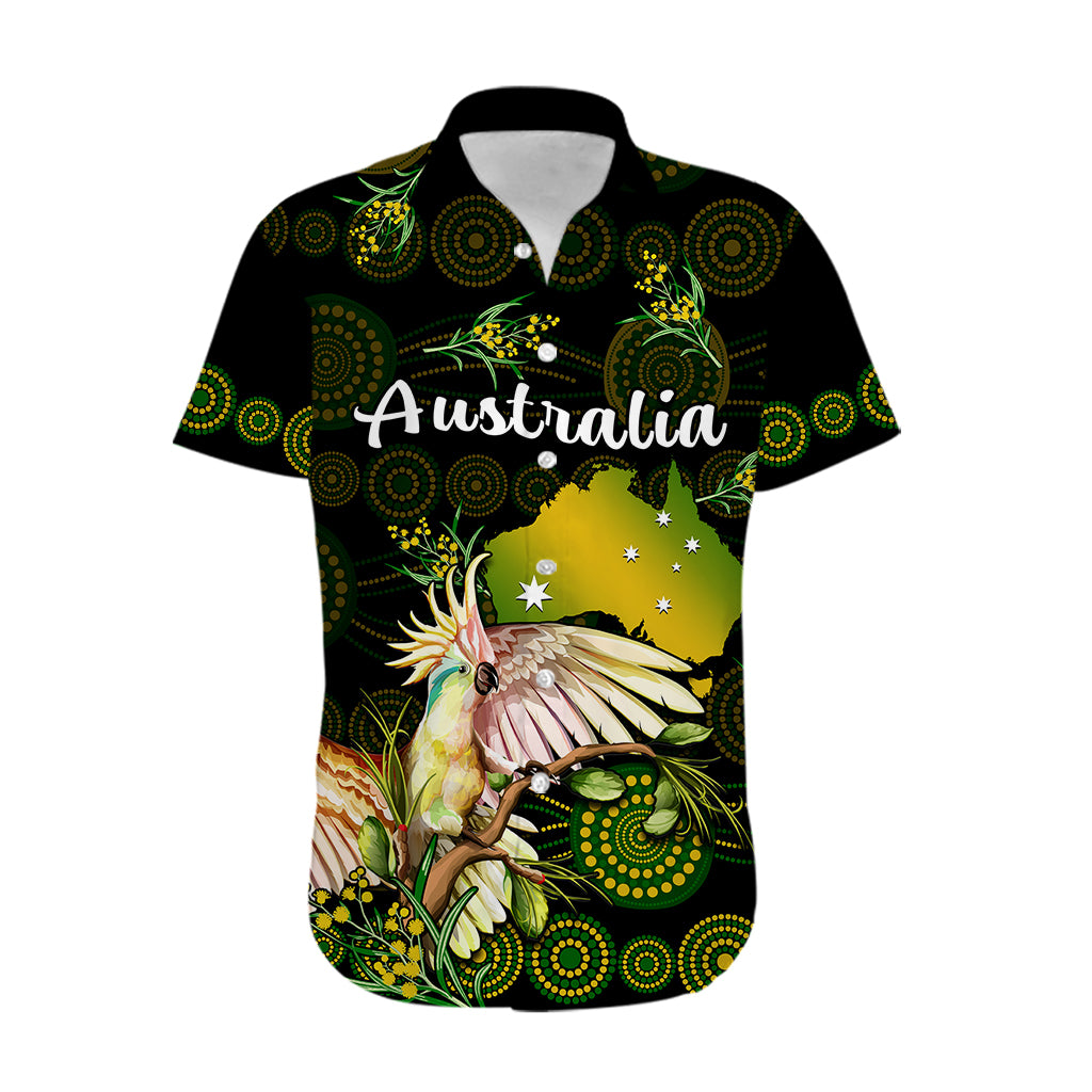 (Custom Personalised) Australia Hawaiian Shirt Golden Wattle Mix Cockatoo And Map - Vibe Hoodie Shop