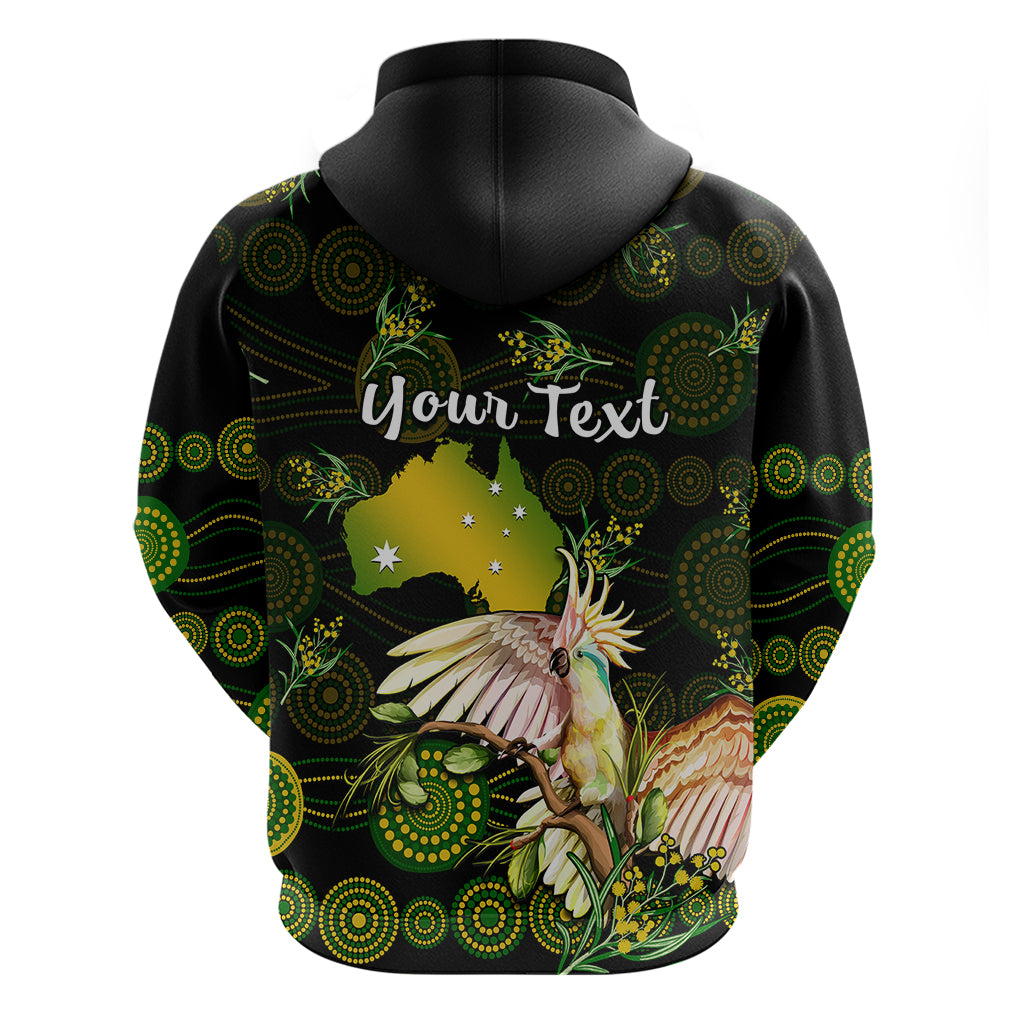 (Custom Personalised) Australia Hoodie Golden Wattle Mix Cockatoo And Map - Vibe Hoodie Shop