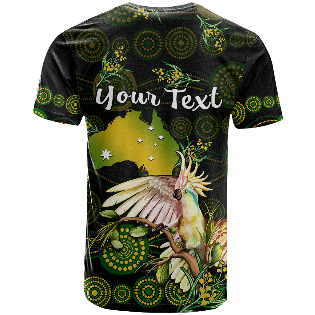 (Custom Personalised) Australia T Shirt Golden Wattle Mix Cockatoo And Map - Vibe Hoodie Shop