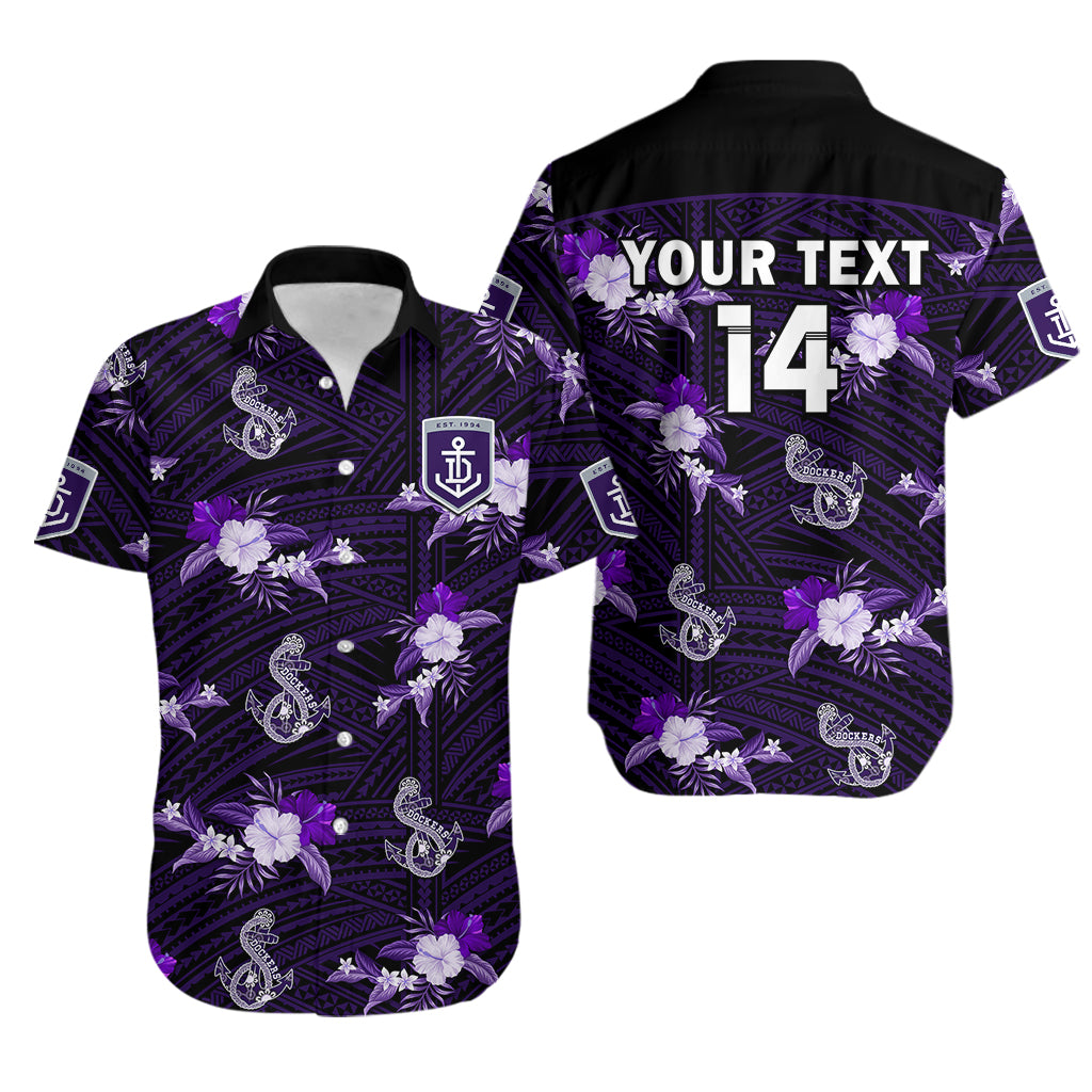 (Custom Text And Number) Dockers Football Hawaiian Shirt Polynesian Tribal Mix Tropical Hawaiian Style - Vibe Hoodie Shop