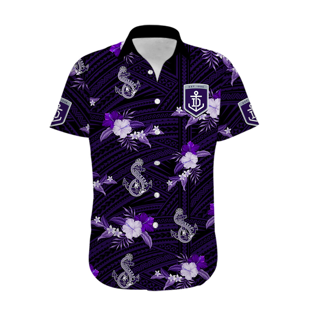 (Custom Text And Number) Dockers Football Hawaiian Shirt Polynesian Tribal Mix Tropical Hawaiian Style - Vibe Hoodie Shop