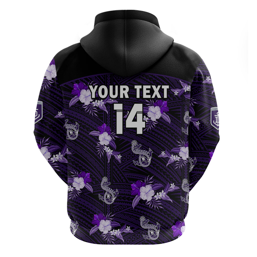(Custom Text And Number) Dockers Football Hoodie Polynesian Tribal Mix Tropical Hawaiian Style - Vibe Hoodie Shop