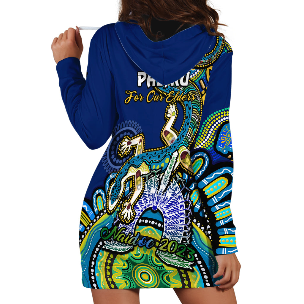 Australia NAIDOC 2023 Hoodie Dress Palyku Indigenous Lizard For Our Elders - Vibe Hoodie Shop