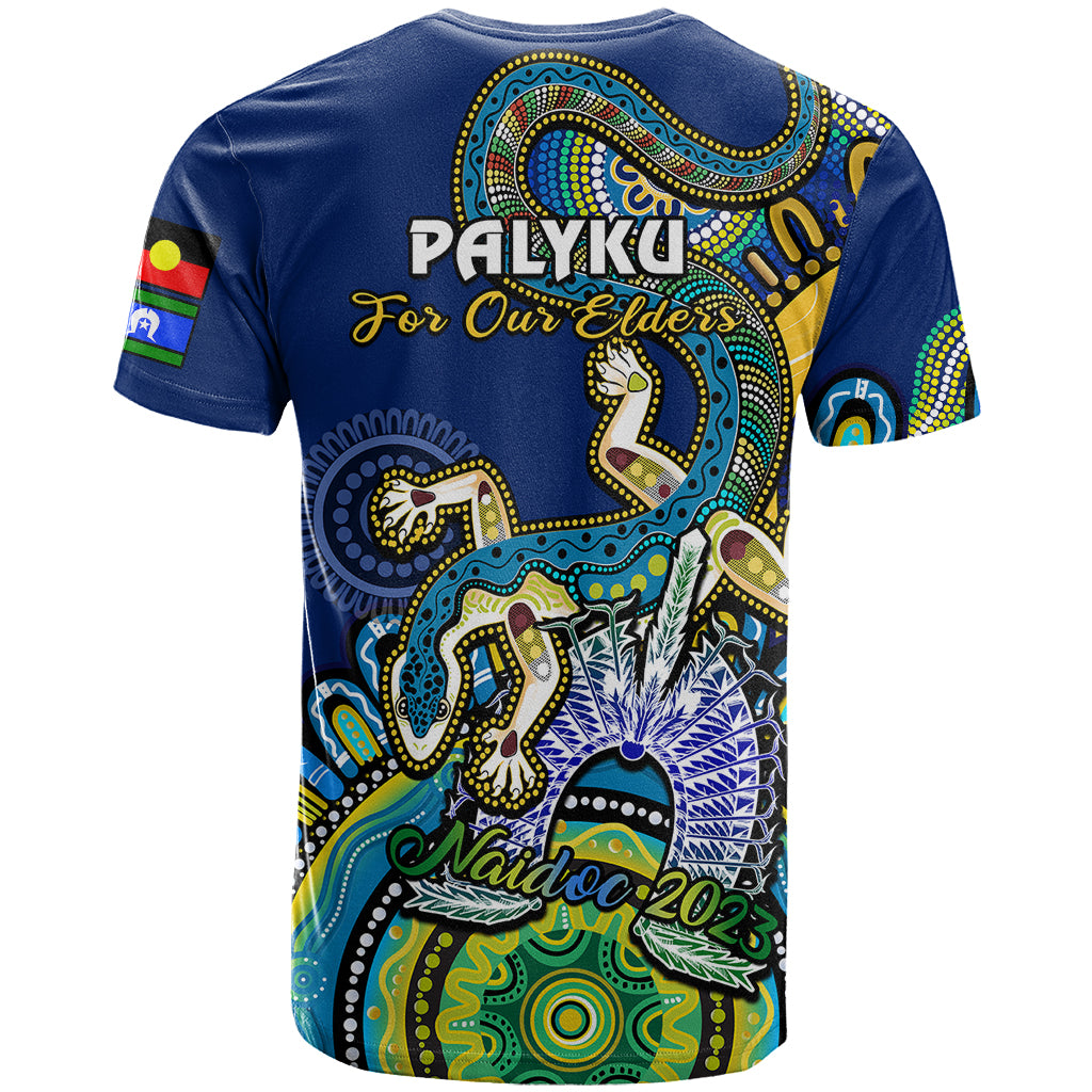 Australia NAIDOC 2023 T Shirt Palyku Indigenous Lizard For Our Elders - Vibe Hoodie Shop