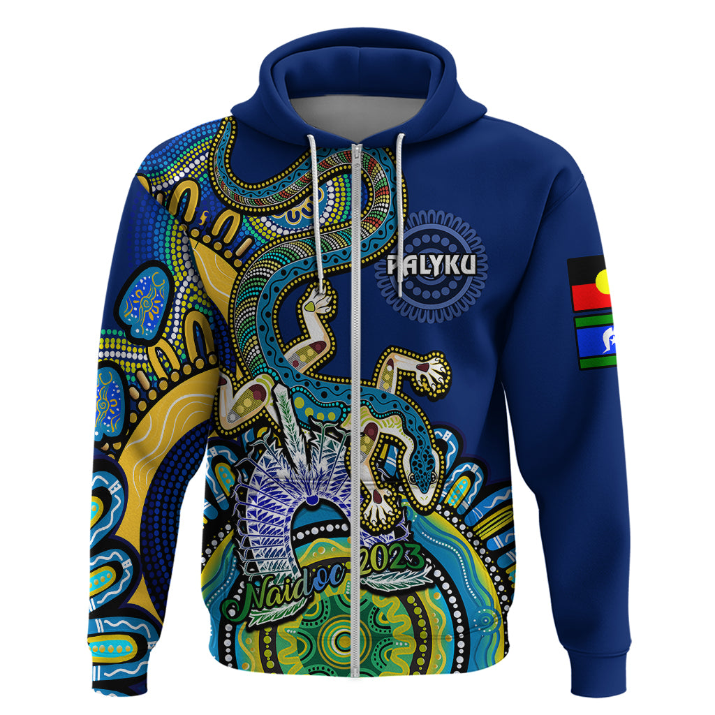 (Custom Text And Number) Australia NAIDOC 2023 Hoodie Palyku Indigenous Lizard For Our Elders - Vibe Hoodie Shop