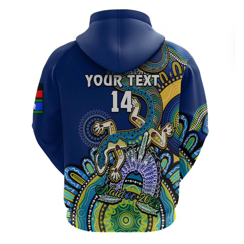 (Custom Text And Number) Australia NAIDOC 2023 Hoodie Palyku Indigenous Lizard For Our Elders - Vibe Hoodie Shop