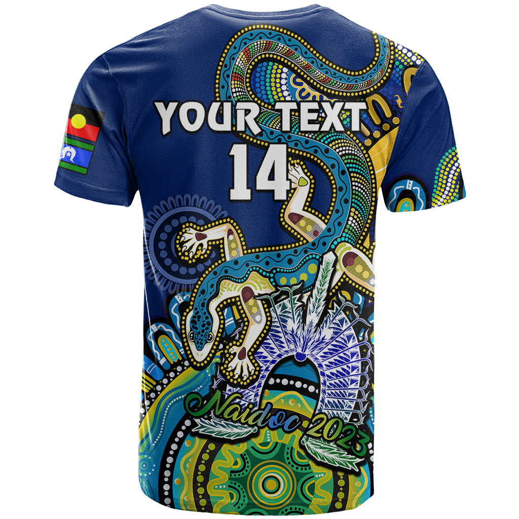 (Custom Text And Number) Australia NAIDOC 2023 T Shirt Palyku Indigenous Lizard For Our Elders - Vibe Hoodie Shop
