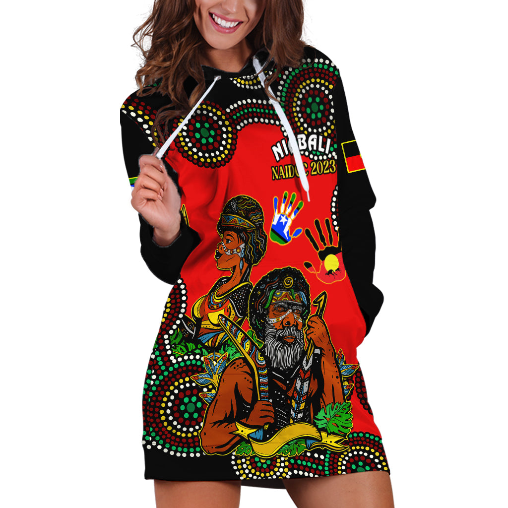 Australia NAIDOC 2023 Hoodie Dress Niabali Indigenous For Our Elders - Vibe Hoodie Shop