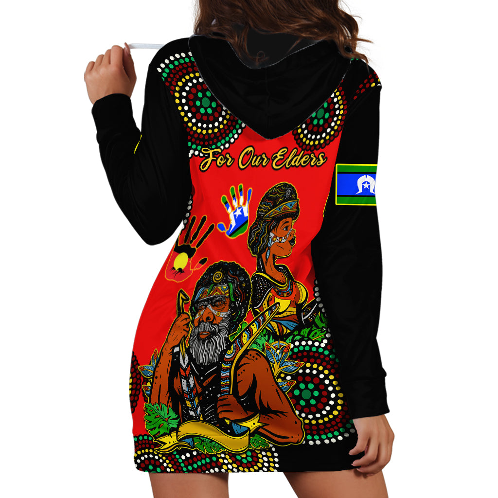 Australia NAIDOC 2023 Hoodie Dress Niabali Indigenous For Our Elders - Vibe Hoodie Shop