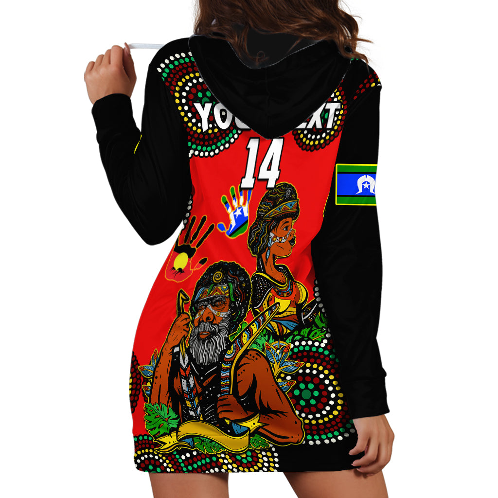 (Custom Text And Number) Australia NAIDOC 2023 Hoodie Dress Niabali Indigenous For Our Elders - Vibe Hoodie Shop