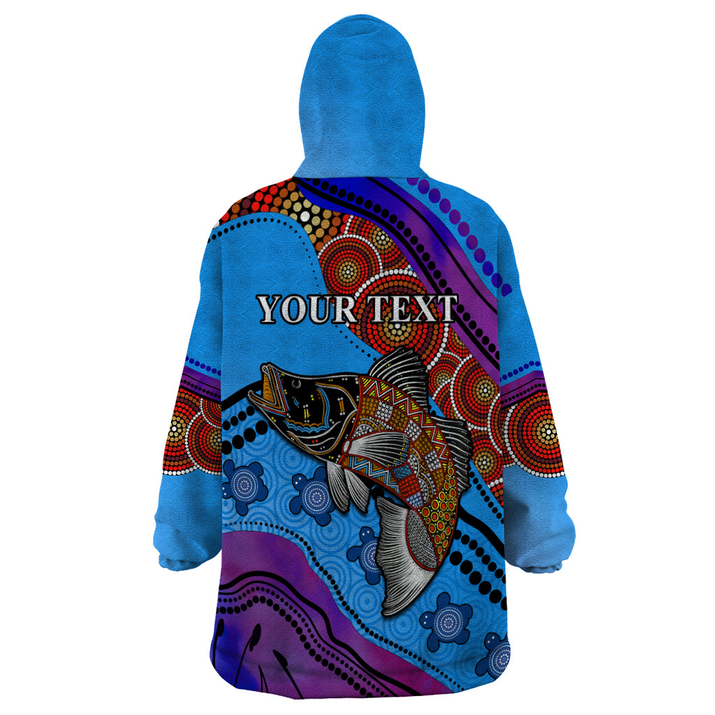 (Custom Personalised) Australia Wearable Blanket Hoodie Go Fishing Aboriginal Art - Vibe Hoodie Shop