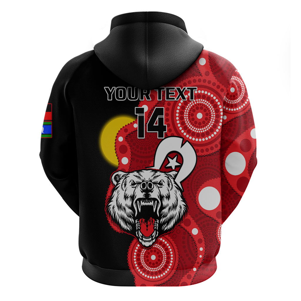 (Custom Text And Number) North Sydney Rugby NAIDOC Hoodie Bears Indigenous For Our Elders - Vibe Hoodie Shop