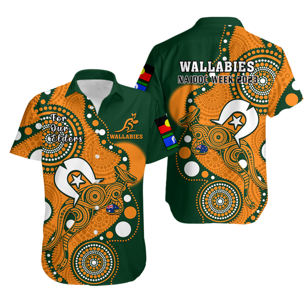 Wallabies Rugby NAIDOC Hawaiian Shirt Aboriginal Camouflage Lest We Forget - Vibe Hoodie Shop