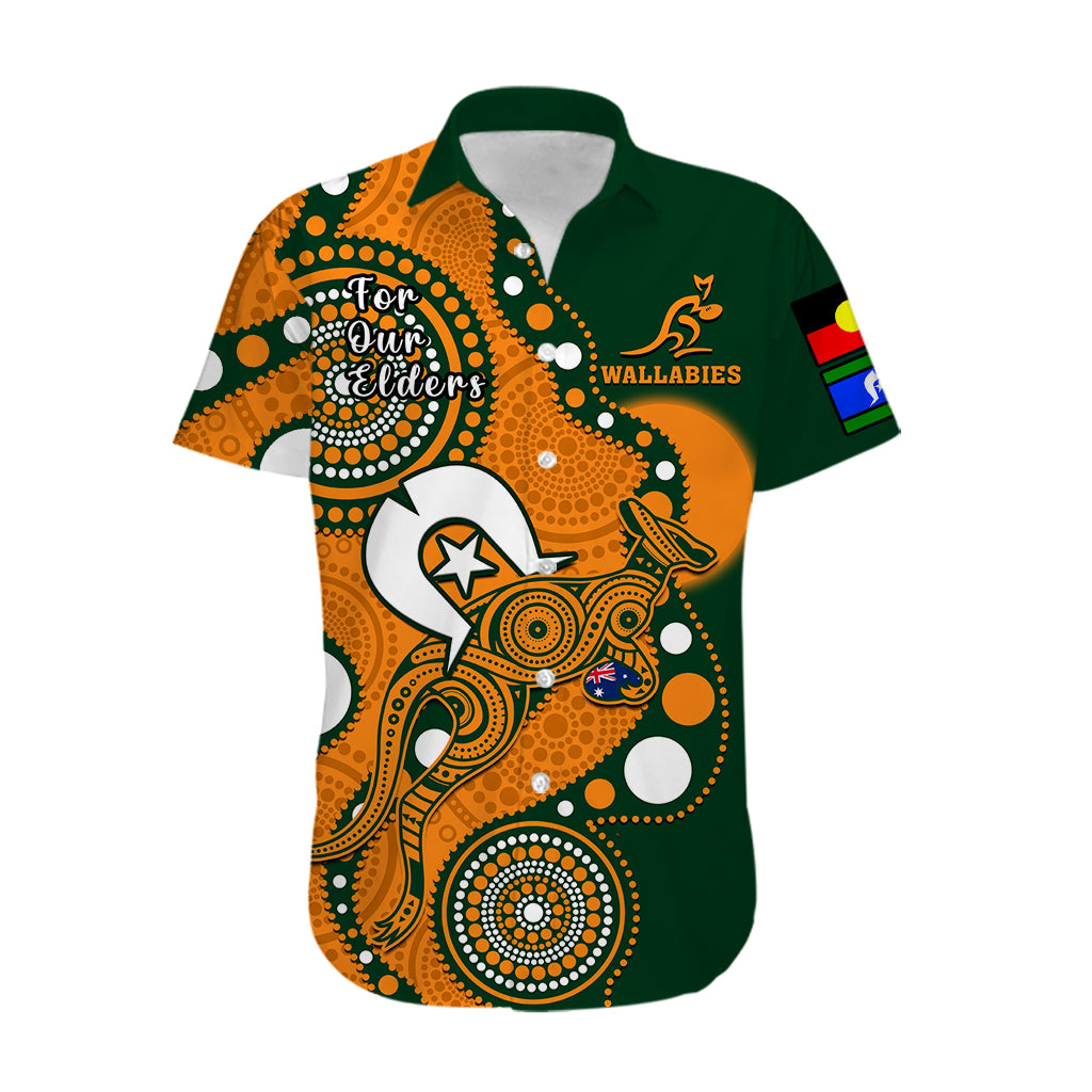 Wallabies Rugby NAIDOC Hawaiian Shirt Aboriginal Camouflage Lest We Forget - Vibe Hoodie Shop